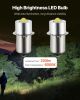 VEVOR LED Flashlight Bulbs, P13.5S 4-12 Volt, 230LM Flashlight Conversion Replacement Kit